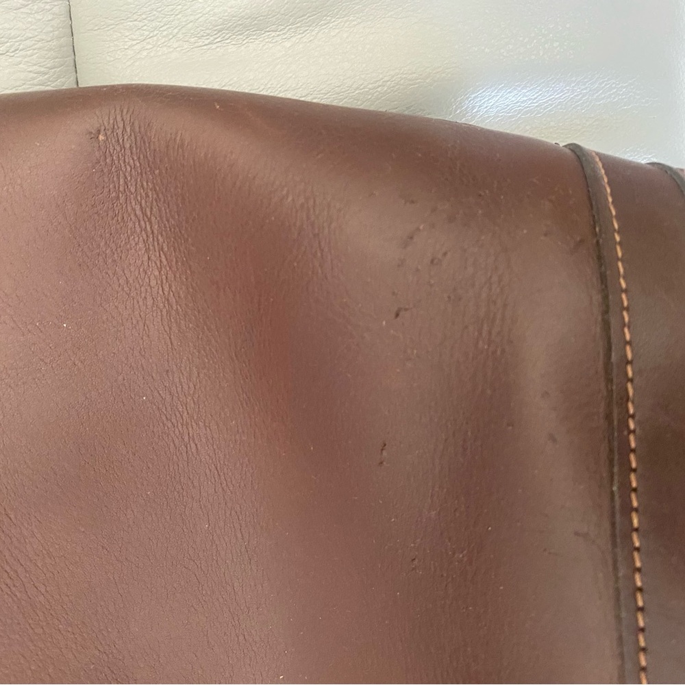 Vintage Coach Brown Leather Tote Bag - Picture 9 of 9